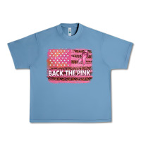 Pebble Blue Back The Pink American Flag Urban Heavy Tee - texasbilliewilder