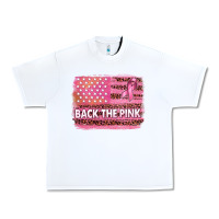 White Back The Pink American Flag Urban Heavy Tee - texasbilliewilder