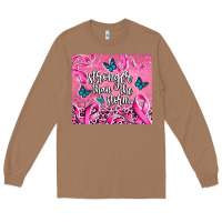 Toasted Coconut stronger than the stormcancer Long Sleeve Tee - AdoDesignShop