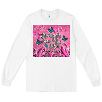 White stronger than the stormcancer Long Sleeve Tee - AdoDesignShop