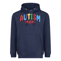 Navy autism mom Heavyweight Hoodie - MaliasSmallBusiness
