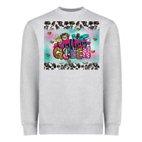 Heather Grey crafting queen Heavyweight Sweatshirt - Zillion Design Studio