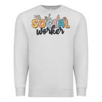 Dove Grey social worker Premium Sweatshirt - MaliasSmallBusiness
