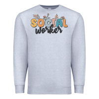 Heather Grey social worker Premium Sweatshirt - MaliasSmallBusiness