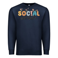 Navy social worker Premium Sweatshirt - MaliasSmallBusiness