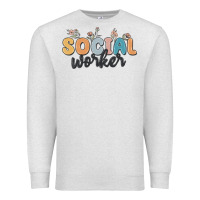 Oatmeal Heather social worker Premium Sweatshirt - MaliasSmallBusiness