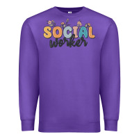 Purple social worker Premium Sweatshirt - MaliasSmallBusiness