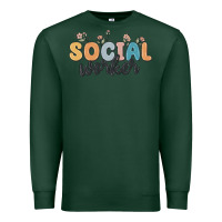 Sports Green social worker Premium Sweatshirt - MaliasSmallBusiness