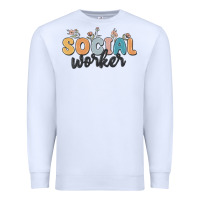 White social worker Premium Sweatshirt - MaliasSmallBusiness