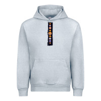 Heather Grey Planets Colour Urban Hoodie - Bettercallsaul