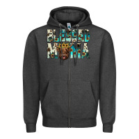 Charcoal Heather blessed mama Zipper Hoodie - JahusDesignShop