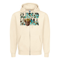 Sandshell blessed mama Zipper Hoodie - JahusDesignShop