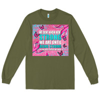 Army Green pink ribbon cancer Long Sleeve Tee - AdoDesignShop