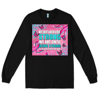 Black pink ribbon cancer Long Sleeve Tee - AdoDesignShop