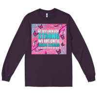Plum pink ribbon cancer Long Sleeve Tee - AdoDesignShop