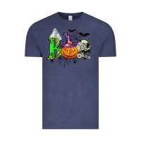Vintage Denim boo halloween Vintage Tee - Zillion Design Studio