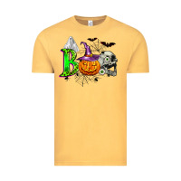 Vintage Mustard boo halloween Vintage Tee - Zillion Design Studio