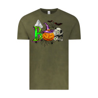 Vintage Olive boo halloween Vintage Tee - Zillion Design Studio
