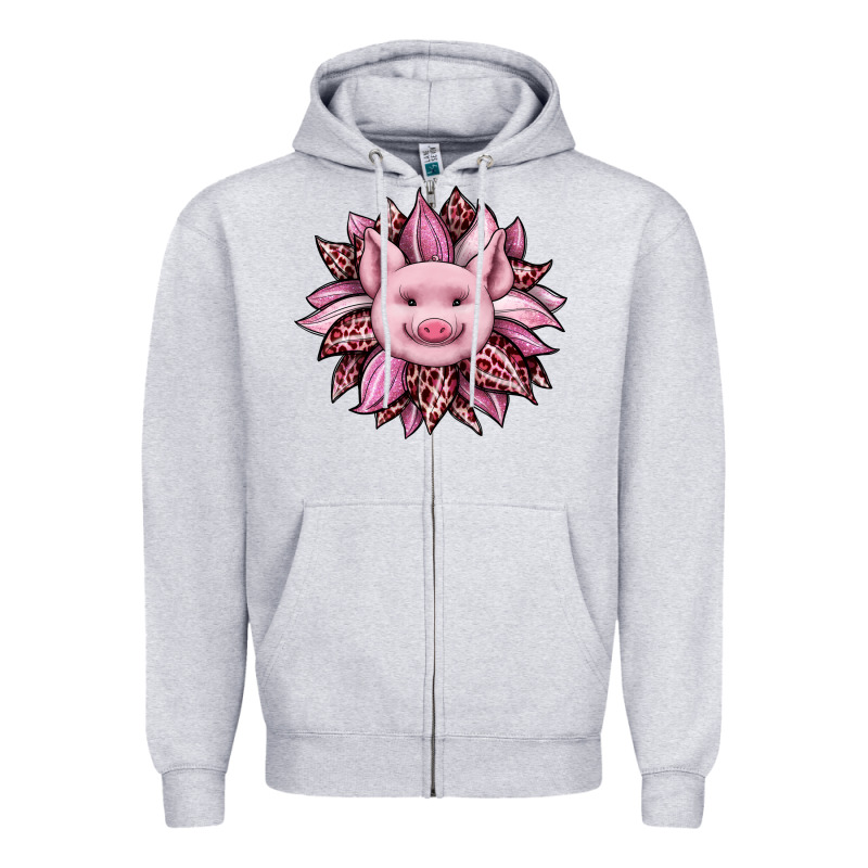 Sunflower Leopard Zipper Hoodie by JahusDesignShop | Teevron