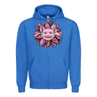 True Royal sunflower leopard Zipper Hoodie - JahusDesignShop