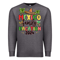 Charcoal Heather mexico family vacation 2024 Premium Sweatshirt - MaliasSmallBusiness