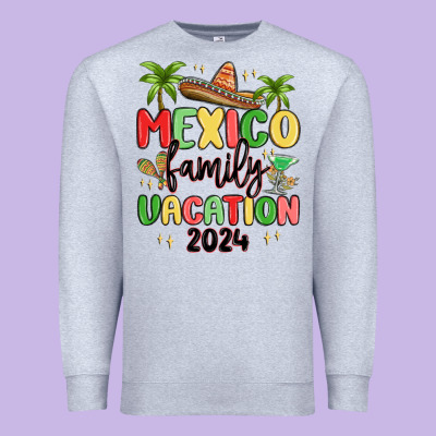 Mexico Family Vacation 2024 Premium Sweatshirt Designed By Maliassmallbusiness