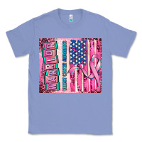 Colony Blue warrior breast cancer and american flag Classic Tee - AdoDesignShop