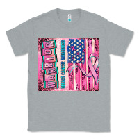 Heather Grey warrior breast cancer and american flag Classic Tee - AdoDesignShop