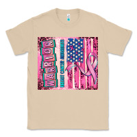 Mushroom warrior breast cancer and american flag Classic Tee - AdoDesignShop