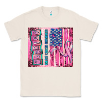 Natural warrior breast cancer and american flag Classic Tee - AdoDesignShop