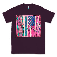 Warrior Breast Cancer And American Flag Classic Tee | Teevron