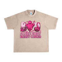 French Oak Boo Scare Away Breast Cancer Urban Heavy Tee - texasbilliewilder