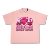 Salmon Boo Scare Away Breast Cancer Urban Heavy Tee - texasbilliewilder