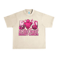 Sandshell Boo Scare Away Breast Cancer Urban Heavy Tee - texasbilliewilder