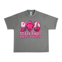 Tornado Boo Scare Away Breast Cancer Urban Heavy Tee - texasbilliewilder