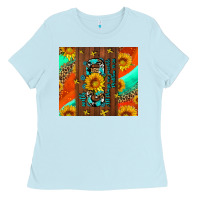 Baby Blue with god all things are possible Ladies Tee - AdoDesignShop