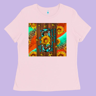 With God All Things Are Possible Ladies Tee Designed By Adodesignshop