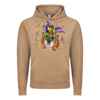 Vintage Coffee mardi gras  mask beagle Vintage Hoodie - RanaPortraitStore