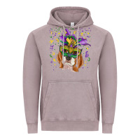 Vintage Zinc mardi gras  mask beagle Vintage Hoodie - RanaPortraitStore