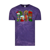 Cloud Purple lady of guadalupe coffee cups Vintage Tee - Zillion Design Studio