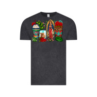 Vintage Black lady of guadalupe coffee cups Vintage Tee - Zillion Design Studio