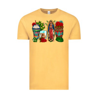 Vintage Mustard lady of guadalupe coffee cups Vintage Tee - Zillion Design Studio