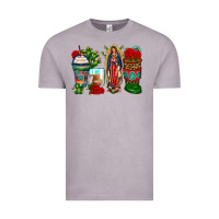 Vintage Zinc lady of guadalupe coffee cups Vintage Tee - Zillion Design Studio