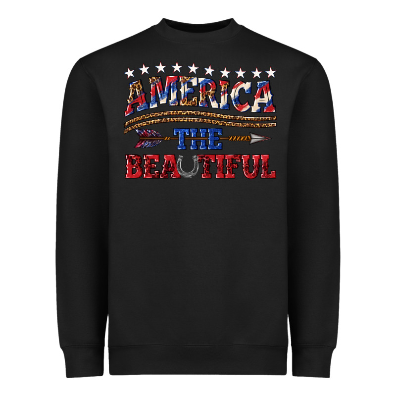 America The Beautiful Heavyweight Sweatshirt by texasbilliewilder | Teevron