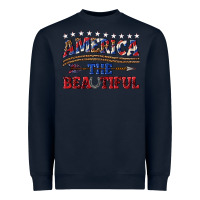Navy America the beautiful Heavyweight Sweatshirt - texasbilliewilder