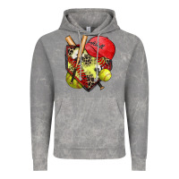 Cloud Rock softball home plate Vintage Hoodie - Zillion Design Studio