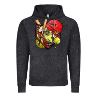 Vintage Black softball home plate Vintage Hoodie - Zillion Design Studio