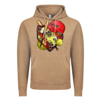Vintage Coffee softball home plate Vintage Hoodie - Zillion Design Studio
