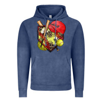 Vintage Denim softball home plate Vintage Hoodie - Zillion Design Studio
