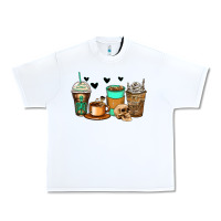 White skeleton coffee cups Urban Heavy Tee - Zillion Design Studio